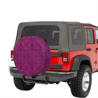 Polynesian Lauhala Mix Pink Hawaii Spare Tire Cover - Polynesian Pride