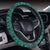 Polynesian Lauhala Mix Turquoise Hawaii Steering Wheel Cover with Elastic Edge - Polynesian Pride