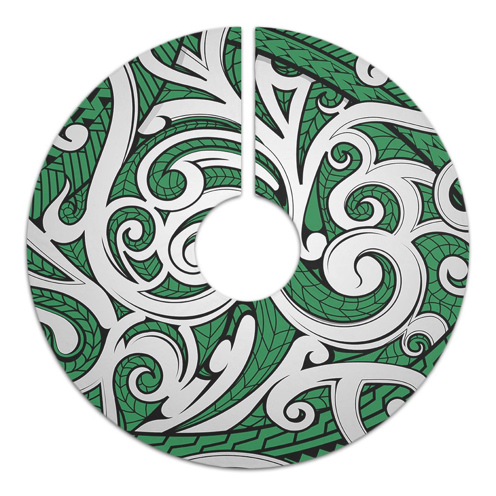 Polynesian Maori Ethnic Ornament Green Tree Skirt - Polynesian Pride