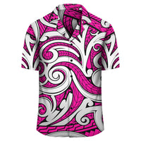 Polynesian Maori Ethnic Ornament Pink Hawaiian Shirt - Polynesian Pride