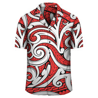 Polynesian Maori Ethnic Ornament Red Hawaiian Shirt - Polynesian Pride