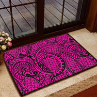 Polynesian Maori Lauhala Pink Hawaii Door Mat - Polynesian Pride
