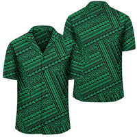 Polynesian Nation Green Hawaiian Shirt Unisex Black - Polynesian Pride