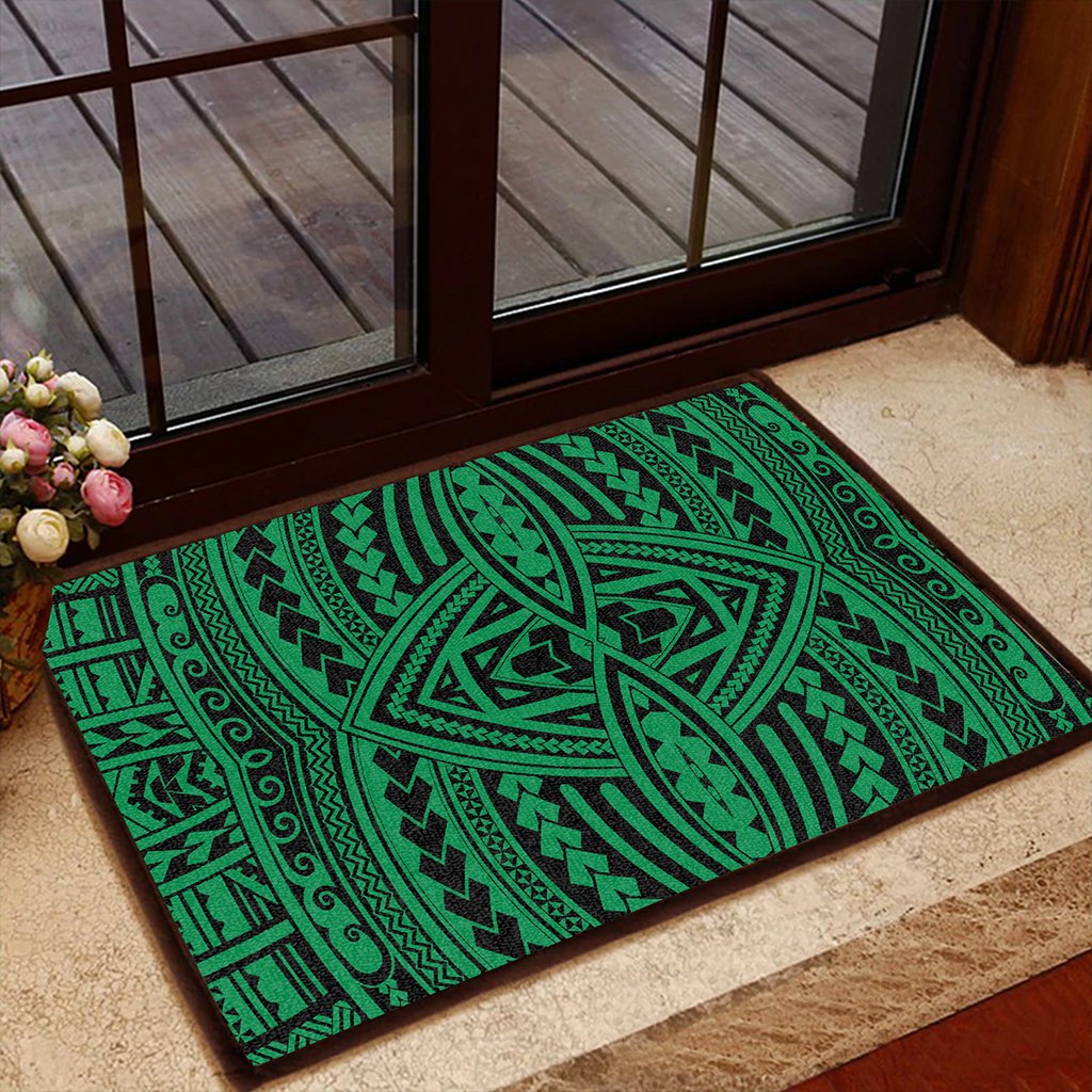 Polynesian Seamless Green Hawaii Door Mat - Polynesian Pride