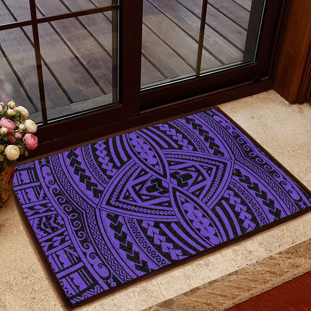 Polynesian Seamless Violet Hawaii Door Mat - Polynesian Pride