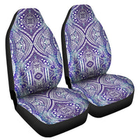 Polynesian Symmetry Gardient Violet Car Seat Cover Universal Fit Purple - Polynesian Pride
