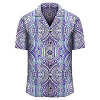 Polynesian Symmetry Gardient Violet Hawaiian Shirt - Polynesian Pride