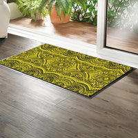 Polynesian Symmetry Yellow Hawaii Door Mat - Polynesian Pride