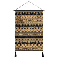 Polynesian Tattoo Tribal Gold Hanging Poster - AH Hanging Poster 43 x 65 cm Cotton And Linen - Polynesian Pride