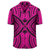Polynesian Tradition Pink Hawaiian Shirt - Polynesian Pride