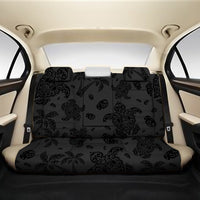 Polynesian Turtle Palm And Sea Pebbles Gray Back Seat Cover One Size Gray Back Car Seat Covers - Polynesian Pride