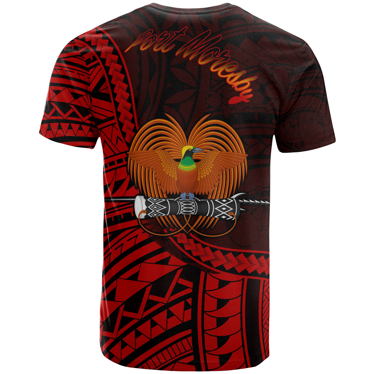 Papua New Guinea T Shirt Port Moresby Polynesian Patterns - Polynesian Pride