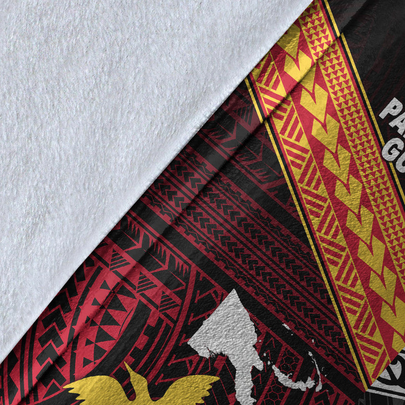 New Zealand And Papua New Guinea Premium Blanket Together - Black LT8 - Polynesian Pride