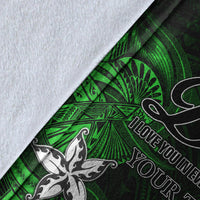(Custom Personalised) Polynesian Fathers Day Premium Blanket I Love You In Every Universe - Green LT8 - Polynesian Pride
