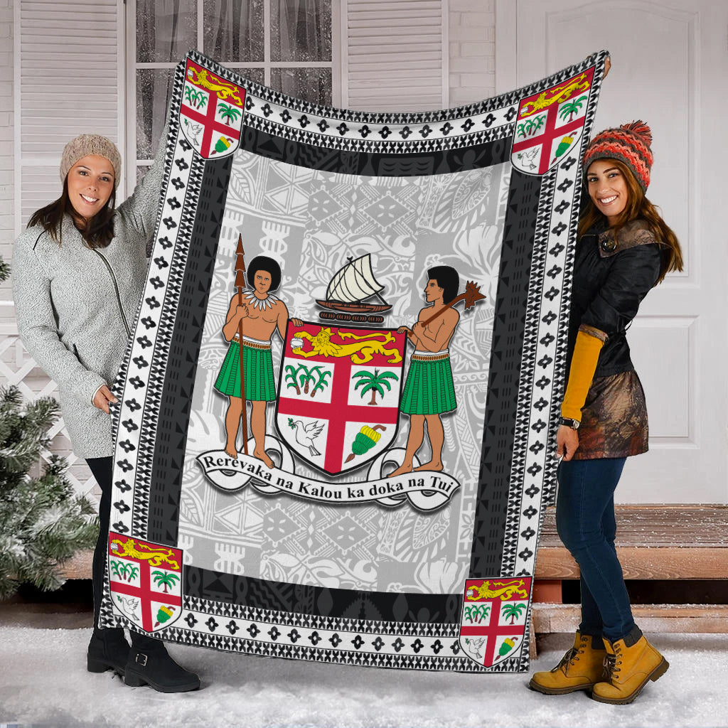 Fiji Premium Blanket Black Style No.1 LT6 - Polynesian Pride
