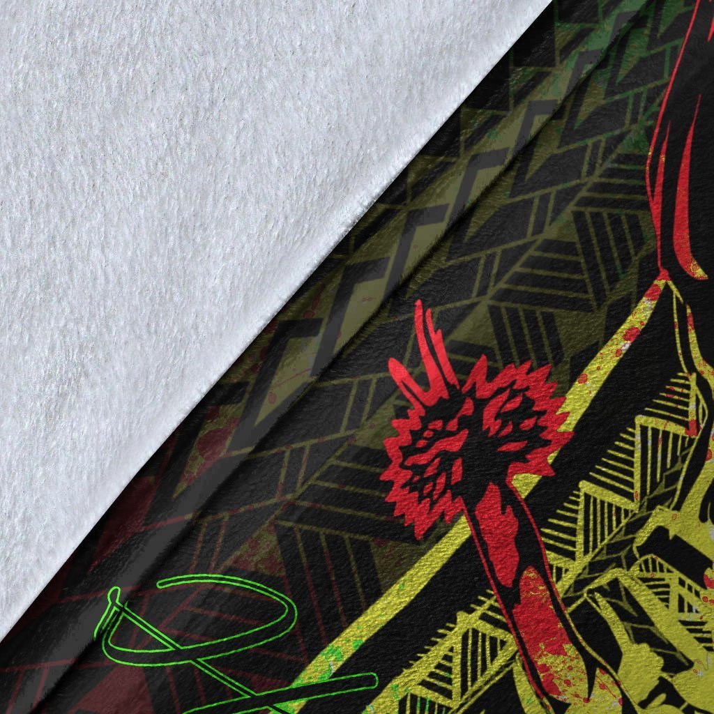 Hawaii Premium Blanket - King Of Hawaii With Hawaiian Girls Reggae Version - Polynesian Pride