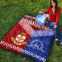 Kolisi Tonga College Atele And Tupou College Toloa Premium Quilt Together - Unique LT8 - Polynesian Pride