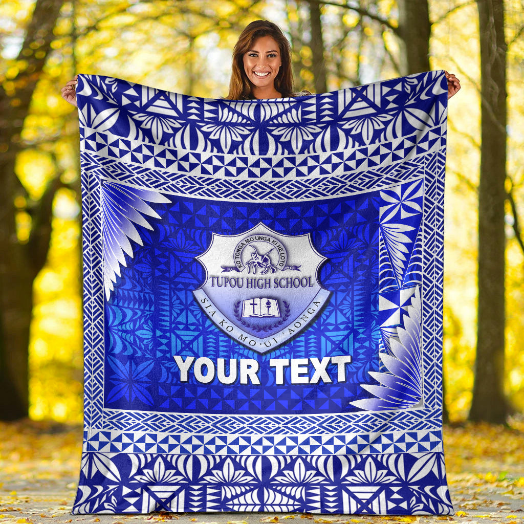 (Custom Personalised) Tonga Tupou High School Premium Blanket Simplified Version LT8 - Polynesian Pride