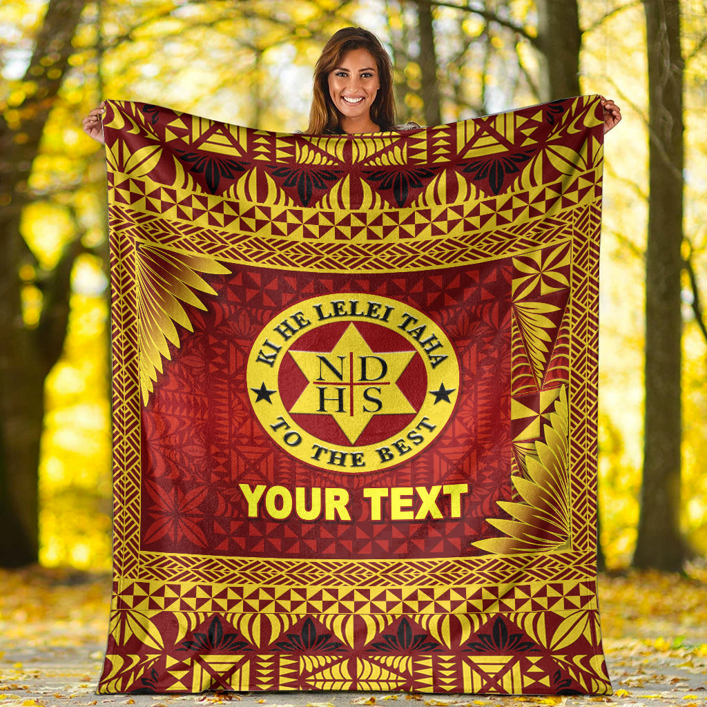 (Custom Personalised) Tonga Niuatoputapu High School Premium Blanket Simplified Version LT8 - Polynesian Pride