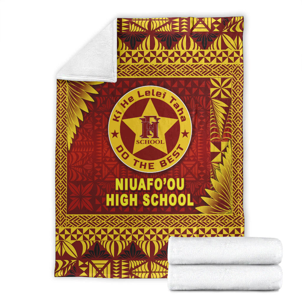 Tonga Niuafo'ou High School Premium Blanket Simplified Version LT8 - Polynesian Pride