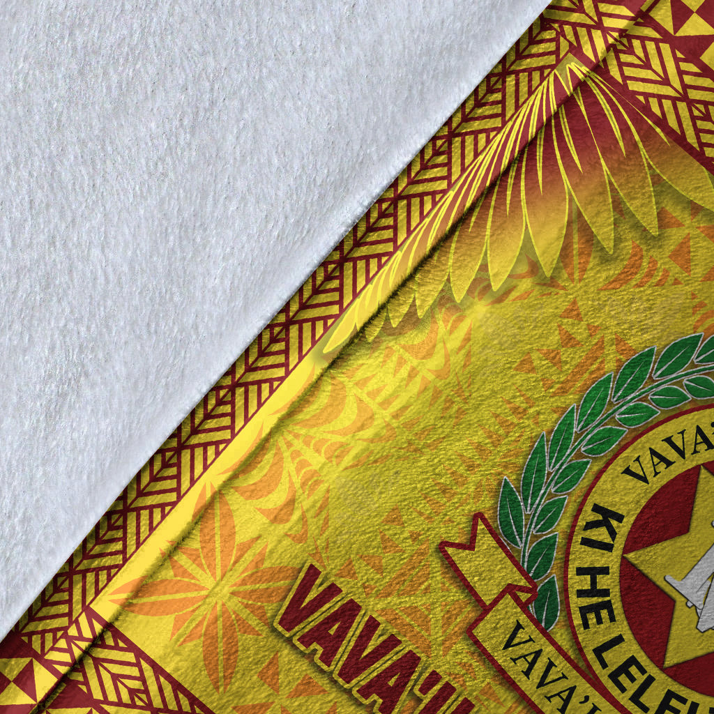 Tonga Vava'u High School Premium Blanket Simplified Version - Gold LT8 - Polynesian Pride