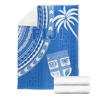 Fiji Rugby Sevens Premium Blanket Fijian 7s Tapa Polynesian Blue Ver.01 LT13 - Polynesian Pride