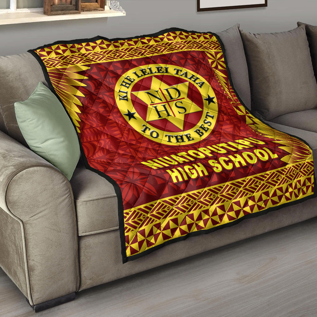 Tonga Niuatoputapu High School Premium Quilt Simplified Version LT8 - Polynesian Pride