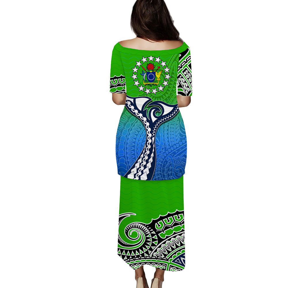 Marae Moana Cook Islands Marine Park Puletasi Dress LT6 - Polynesian Pride