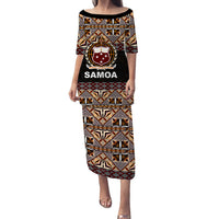 Samoa Puletasi Dress Siapo Patterns LT6 Women Black - Polynesian Pride