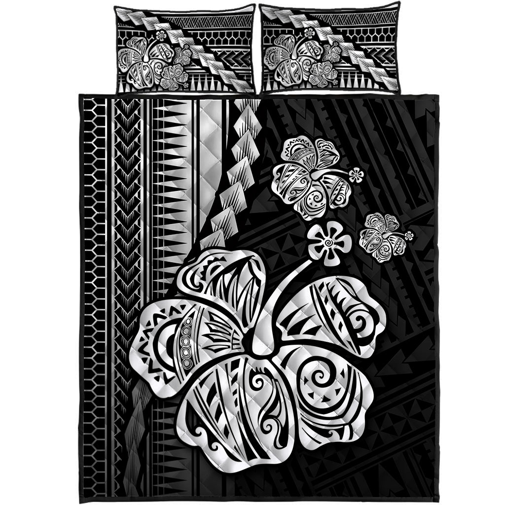 Polynesian Hibiscus Quilt Bed Set Hawaiian Style No.4 LT6 - Polynesian Pride