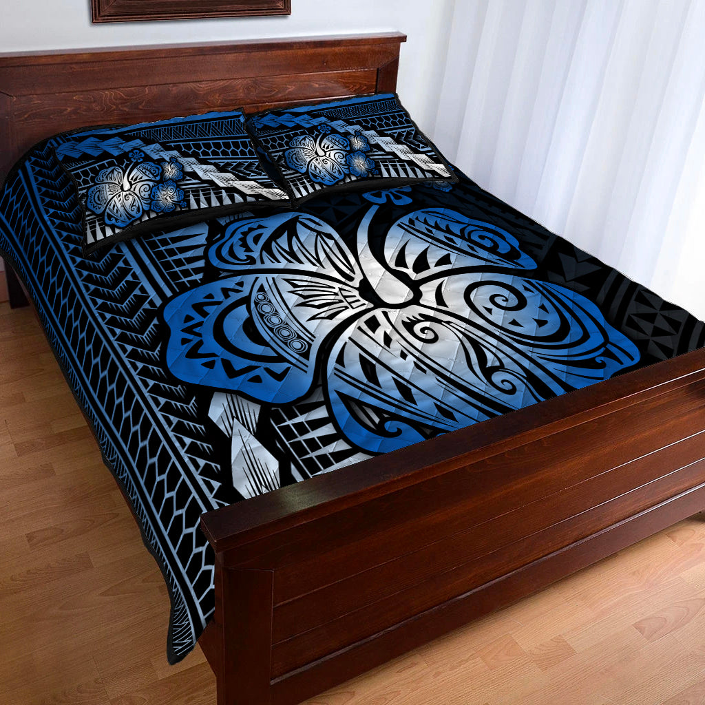 Polynesian Hibiscus Quilt Bed Set Hawaiian Style No.5 LT6 - Polynesian Pride