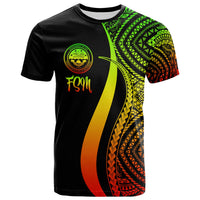 Federated States of Micronesia T Shirt Reggae Micronesian Tentacle Tribal Pattern Unisex Reggae - Polynesian Pride