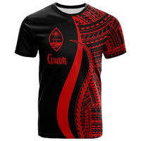 Guam T Shirt Red Polynesian Tentacle Tribal Pattern Unisex Red - Polynesian Pride
