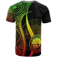 Federated States of Micronesia Custom T Shirt Reggae Micronesian Tentacle Tribal Pattern - Polynesian Pride