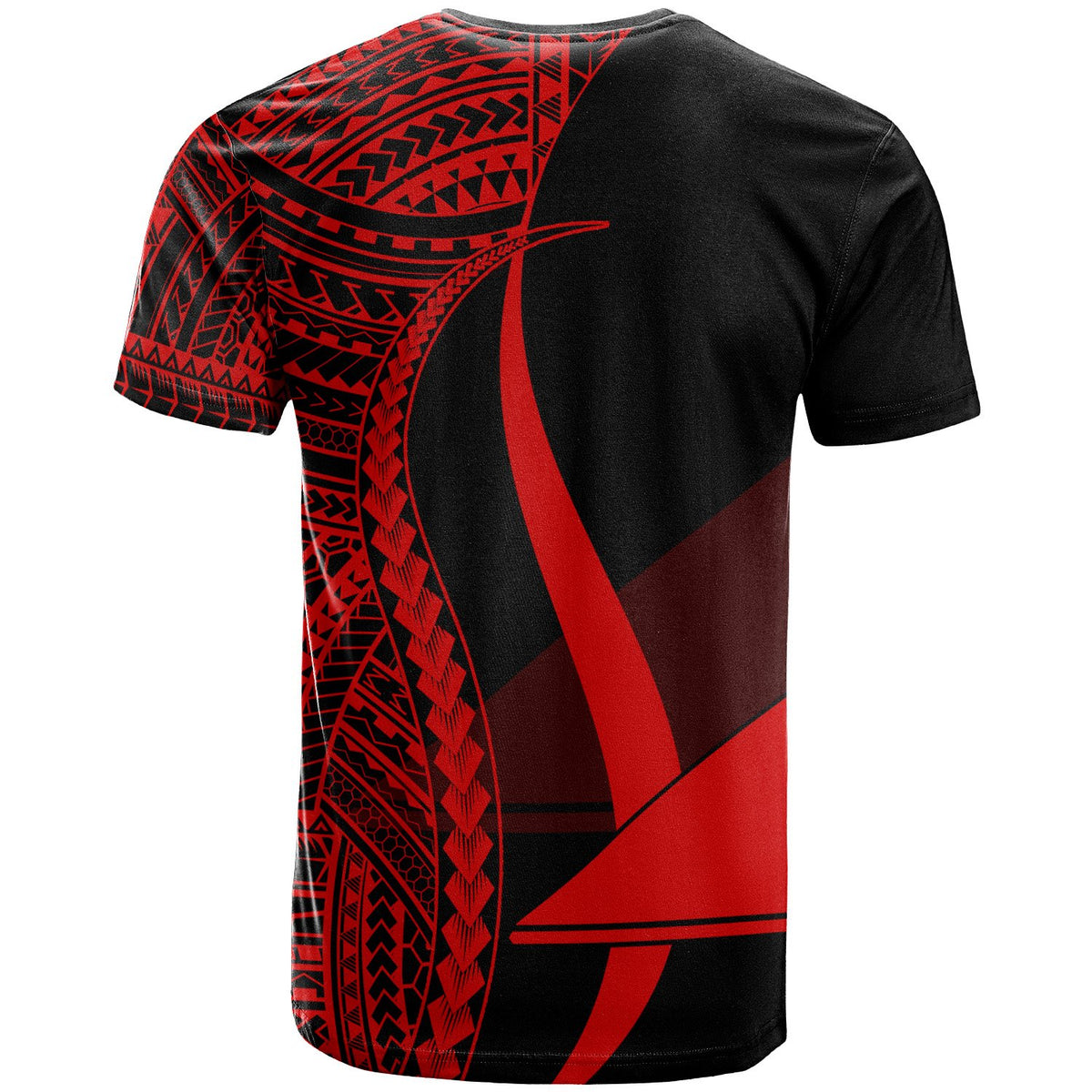 Tokelau T Shirt Red Polynesian Tentacle Tribal Pattern - Polynesian Pride