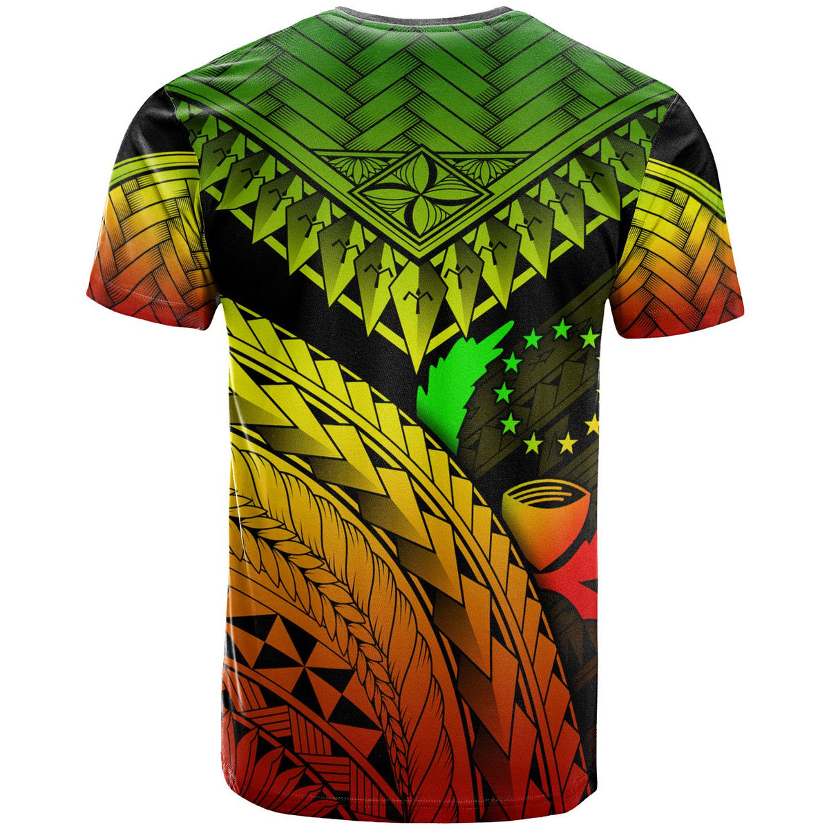 Pohnpei T Shirt Reggae Polynesian Necklace and Lauhala - Polynesian Pride