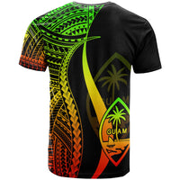 Guam Custom T Shirt Reggae Polynesian Tentacle Tribal Pattern - Polynesian Pride