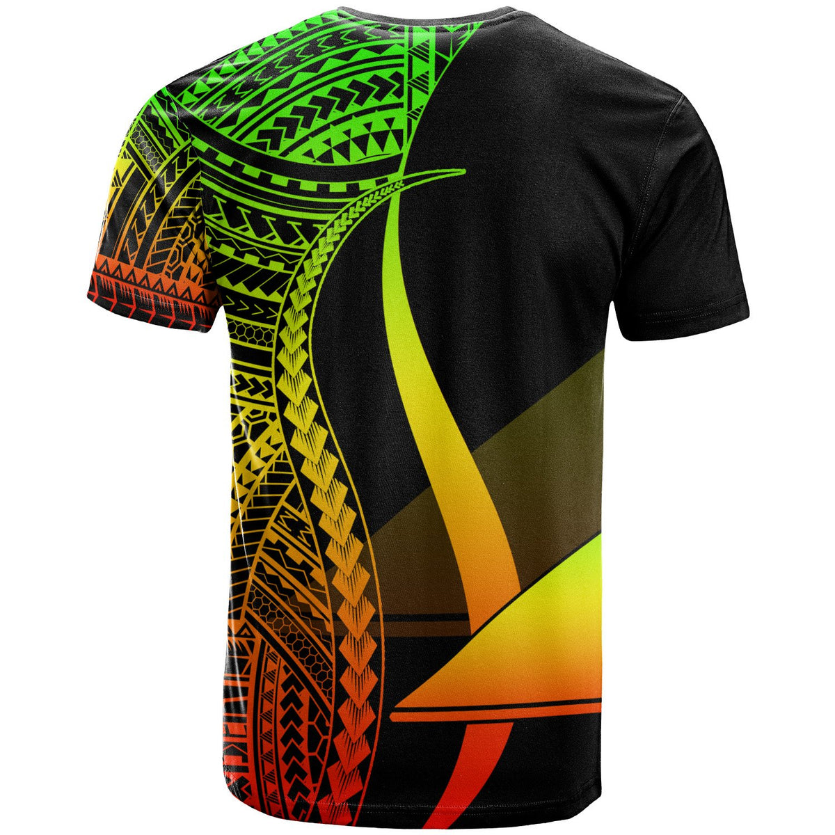 Tokelau Custom T Shirt Reggae Micronesian Tentacle Tribal Pattern - Polynesian Pride