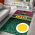 Shefa Province Area Rug Vanuatu Pig Tusk Polynesian Flag Style LT14 Black - Polynesian Pride