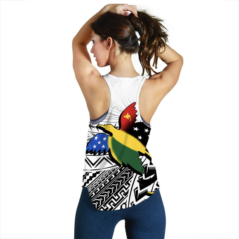 Papua New Guinea And Solomon Islands Women Tank Top LT6 - Polynesian Pride