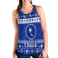 (Custom Personalised) FSM Chuuk Christmas Women Racerback Tank Simple Style LT8 - Polynesian Pride