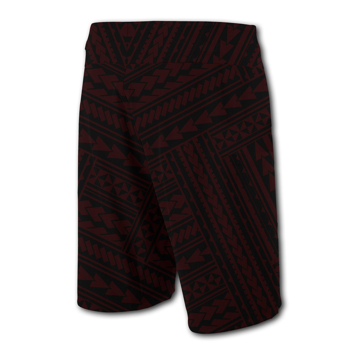 Hawaii Kakau Polynesian Hammerhead Shark Map Board Shorts - Red - Polynesian Pride