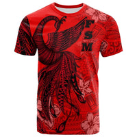 Fiji T Shirt Polynesian Phoenix Bird, Fairytales Bird Red Unisex Red - Polynesian Pride