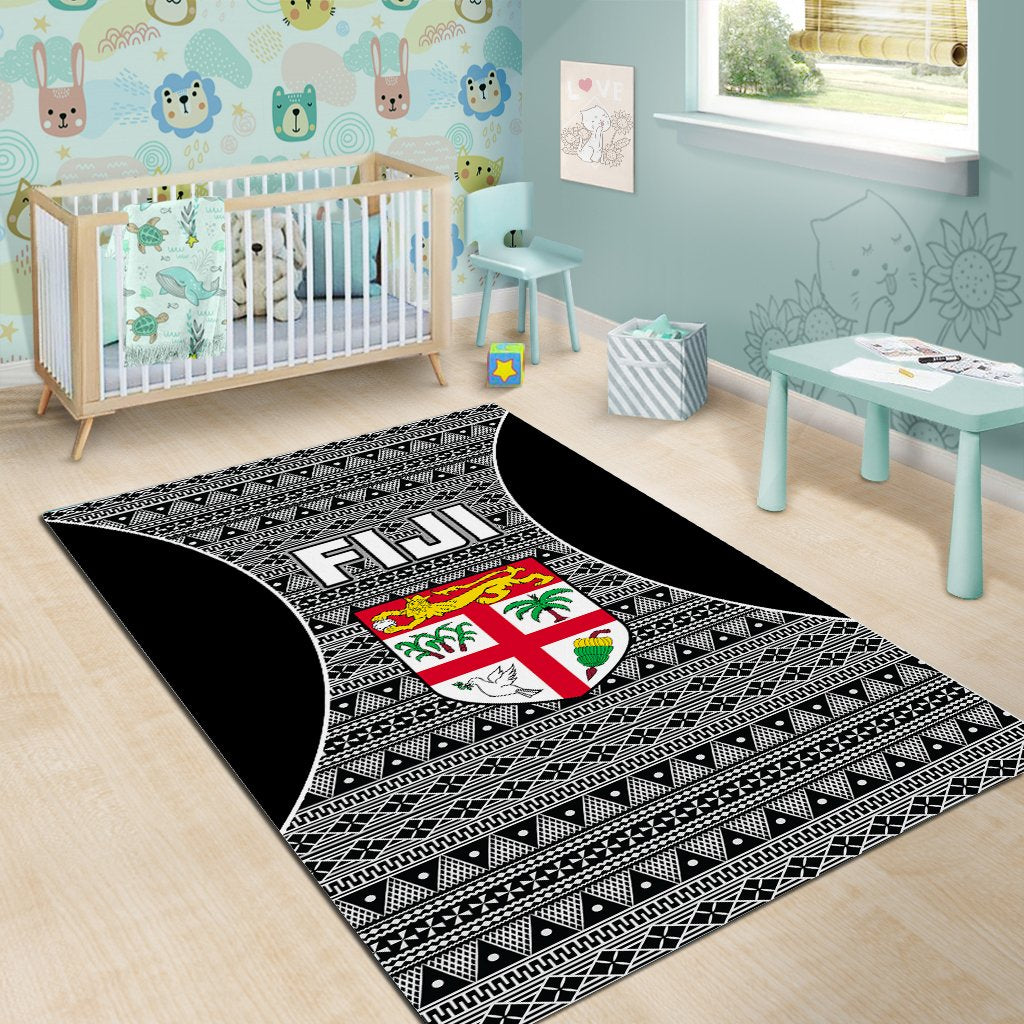 Fiji Area Rug - Tapa Pattern Sport Style - Polynesian Pride