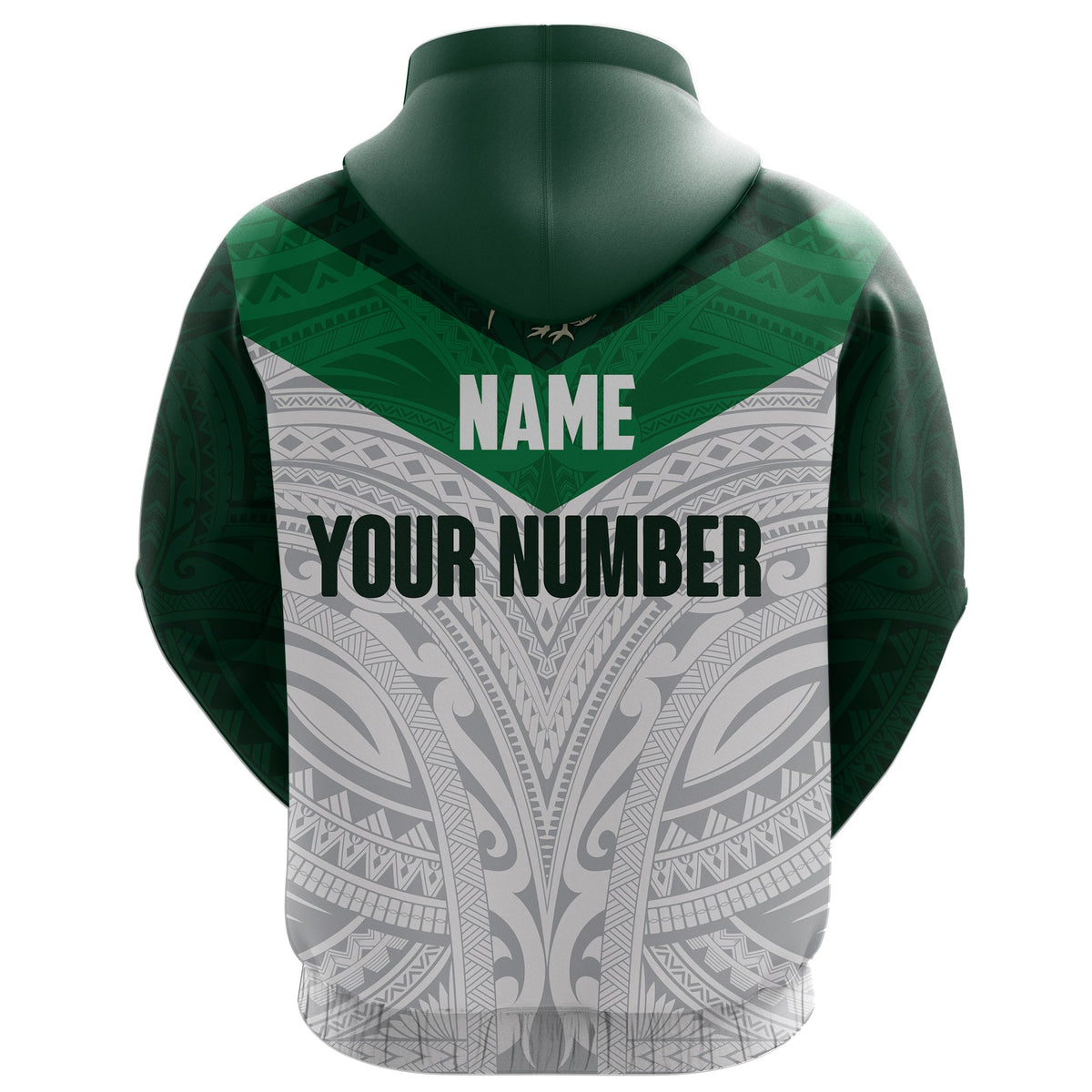 Custom Aotearoa Rugby Hoodie Maori Kiwi - Polynesian Pride
