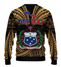 (Custom Personalised) Samoa Tatau Sweater Gold Polynesian Proud Samoan LT13 - Polynesian Pride