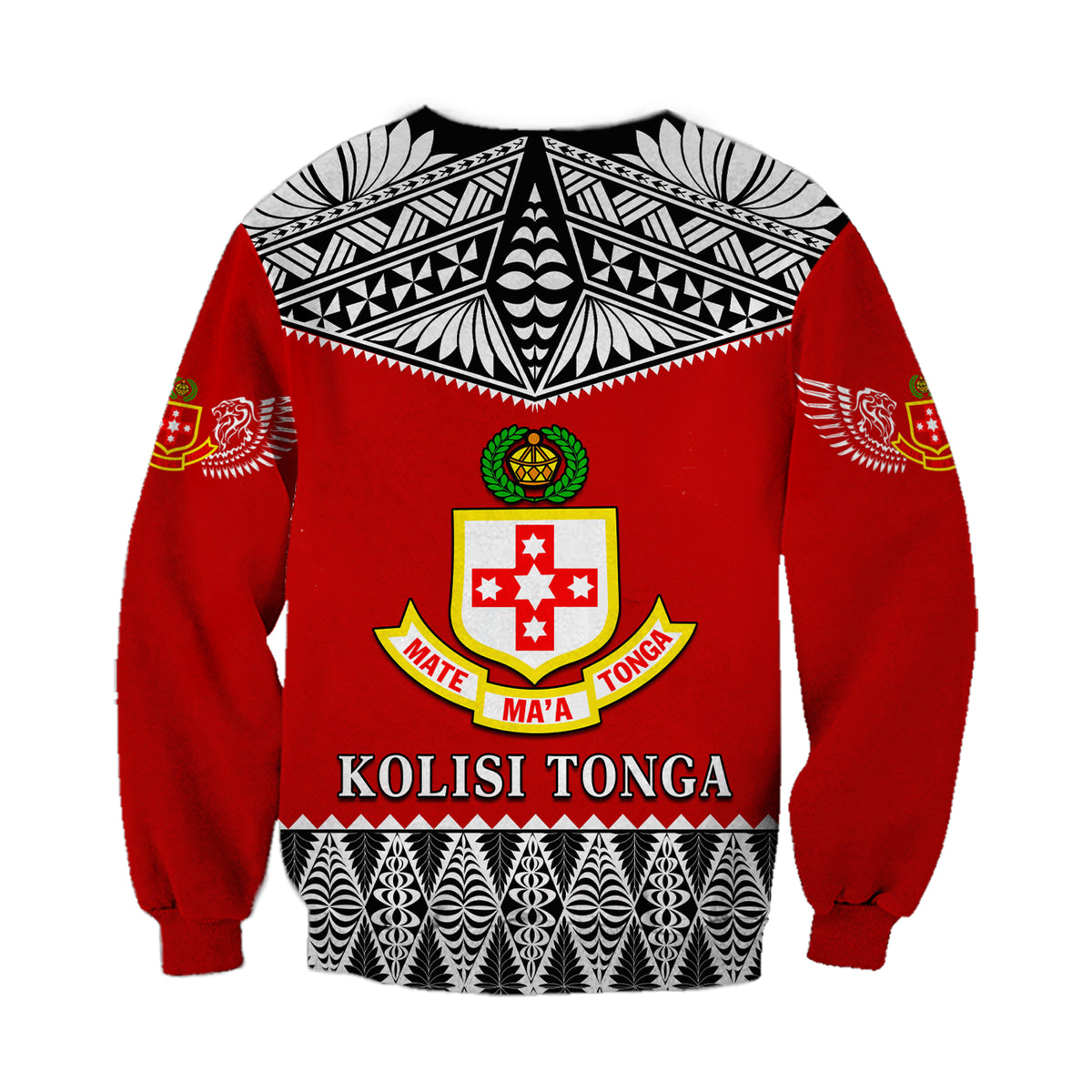 (Custom Personalised) Kolisi Tonga Sweatshirt College 'Atele Mate Ma'a Tonga LT13 - Polynesian Pride