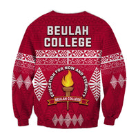 Beulah College Sweatshirt Ngatu Pattern Tonga LT13 - Polynesian Pride