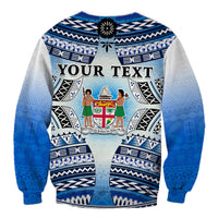 Personalised Fiji Sweatshirt Kaiviti Fijian Special Tapa Pattern LT14 - Polynesian Pride