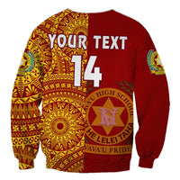 (Custom Text And Number) Tonga Vavau High School Sweatshirt Class Of Year Tongan Ngatu Pattern LT14 - Polynesian Pride